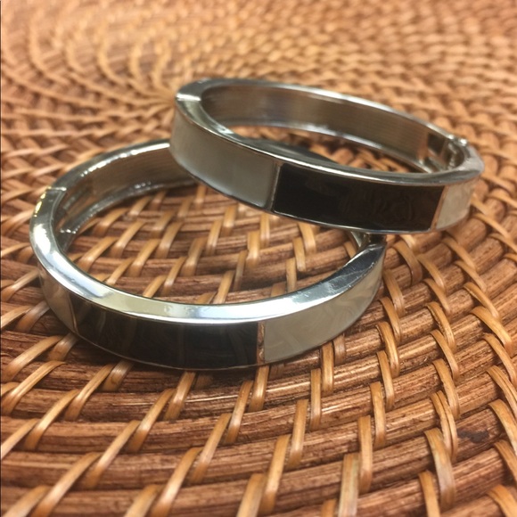 Bracelet hinged black/white - Picture 1 of 6